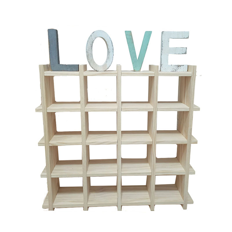 Wooden  Storage Organizer Display Shelf Rack