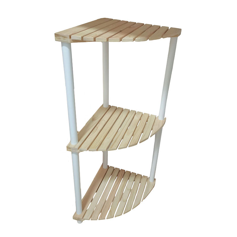 Solid Wood 3 Tier Storage Shelf