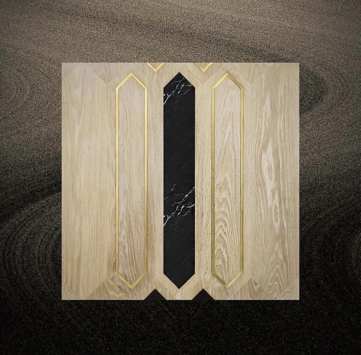 Sword‑Shaped Irregular Parquet Flooring