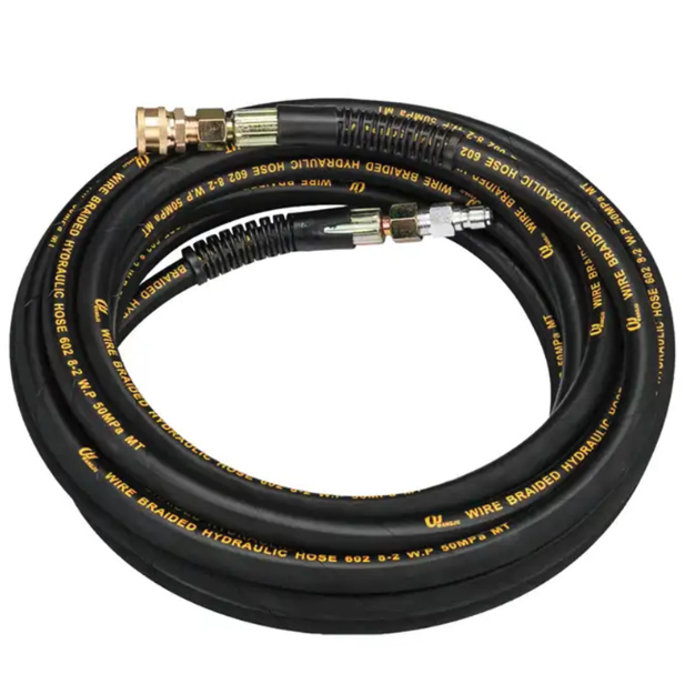 High quality customized nitrile rubber spray hose smooth black surface 5m 25m power spray car wash machine industrial use