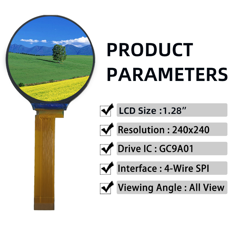 1.28 inch round tft lcd display module