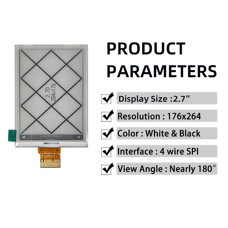 2.7 inch E paper display