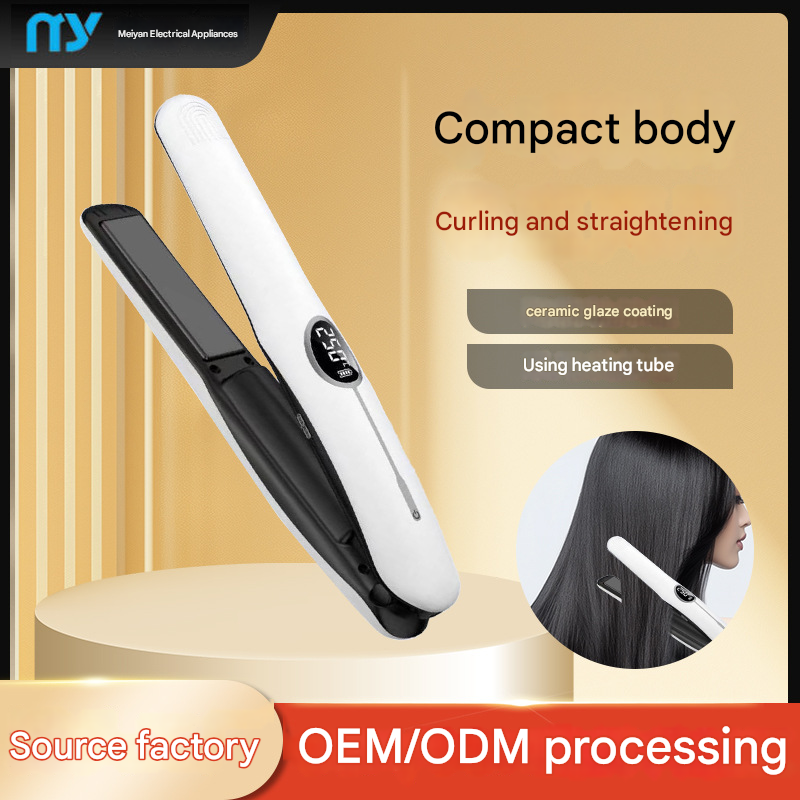 Wireless straightener, curling iron, mini rechargeable portable curling iron with long battery life, USB interface