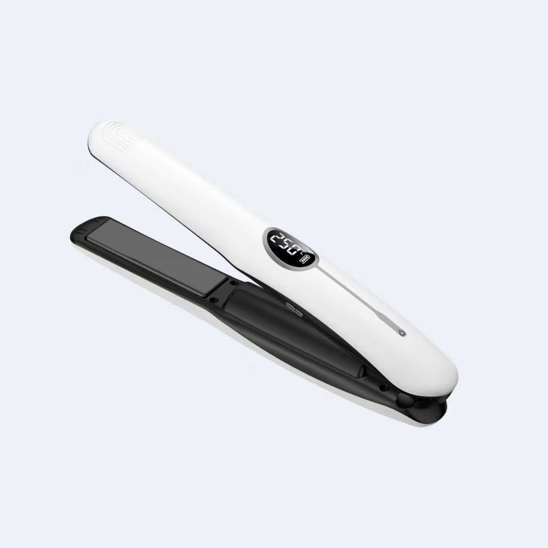 Wireless straightener, curling iron, mini rechargeable portable curling iron with long battery life, USB interface