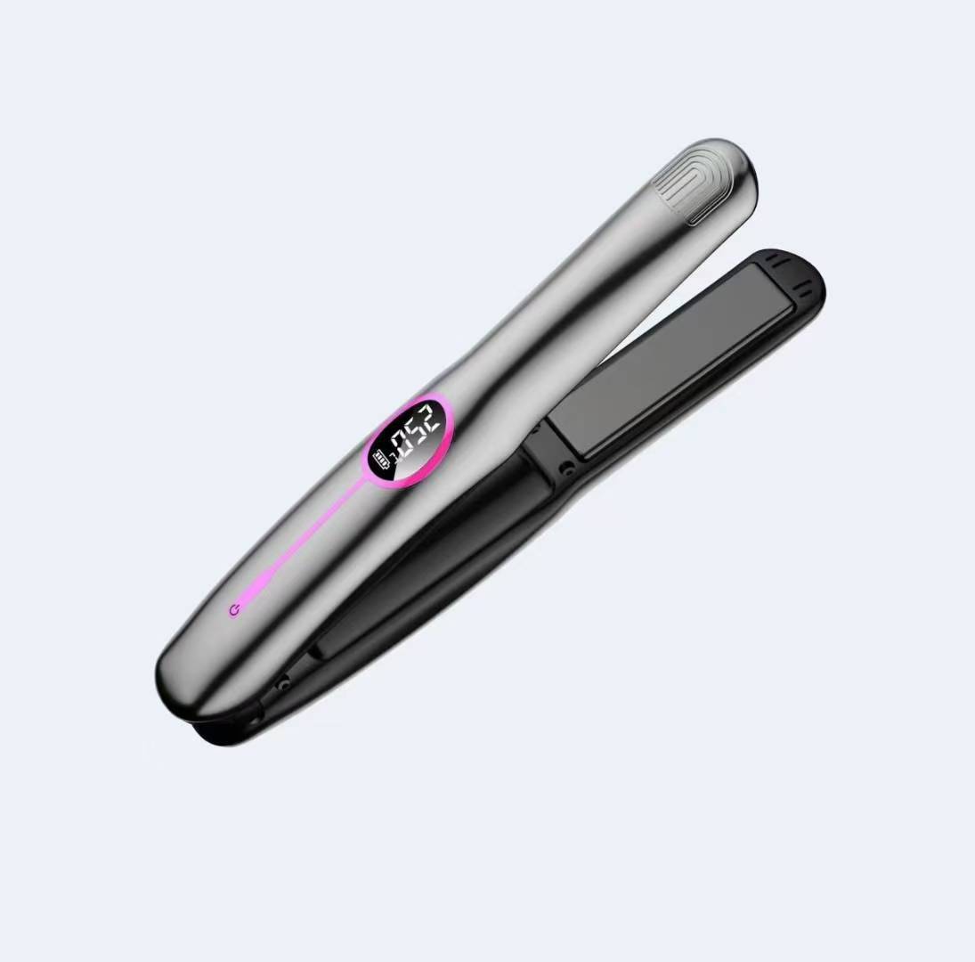 Wireless straightener, curling iron, mini rechargeable portable curling iron with long battery life, USB interface