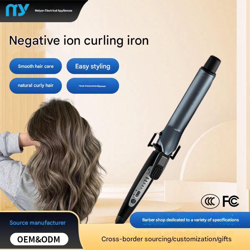 Cross-border long-lasting curling iron negative ion big wave perm artifact easy styling home curling iron