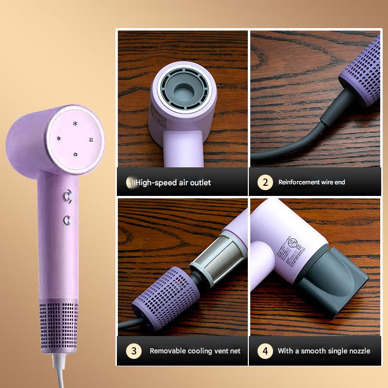 High-speed hair dryer with high power and high wind force, student style, dormitory, home use, low noise, hair care, quick-drying and constant temperature hair dryer