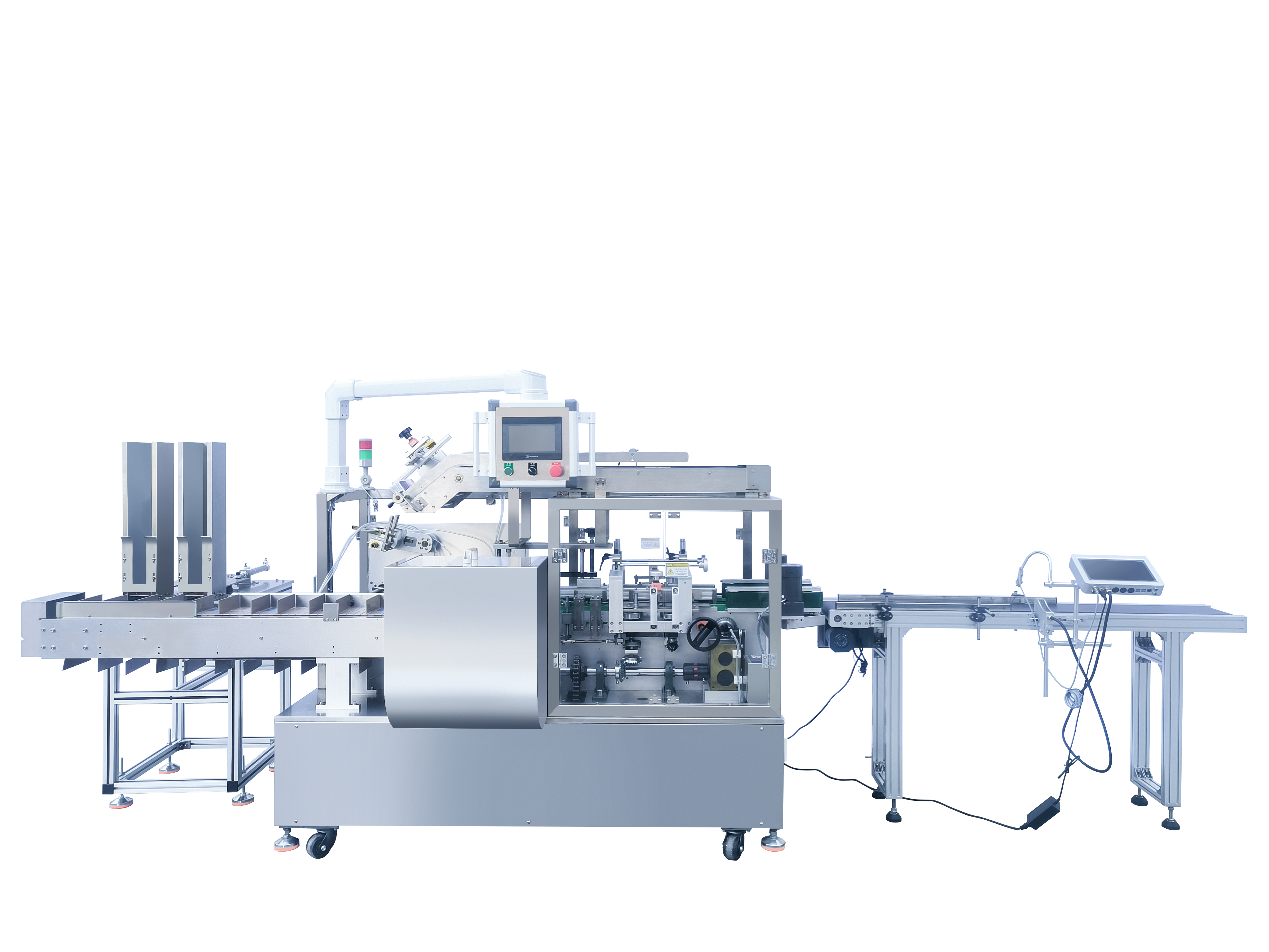 Sheet-type Material Sorting, Inkjet Coding and Cartoning Machine