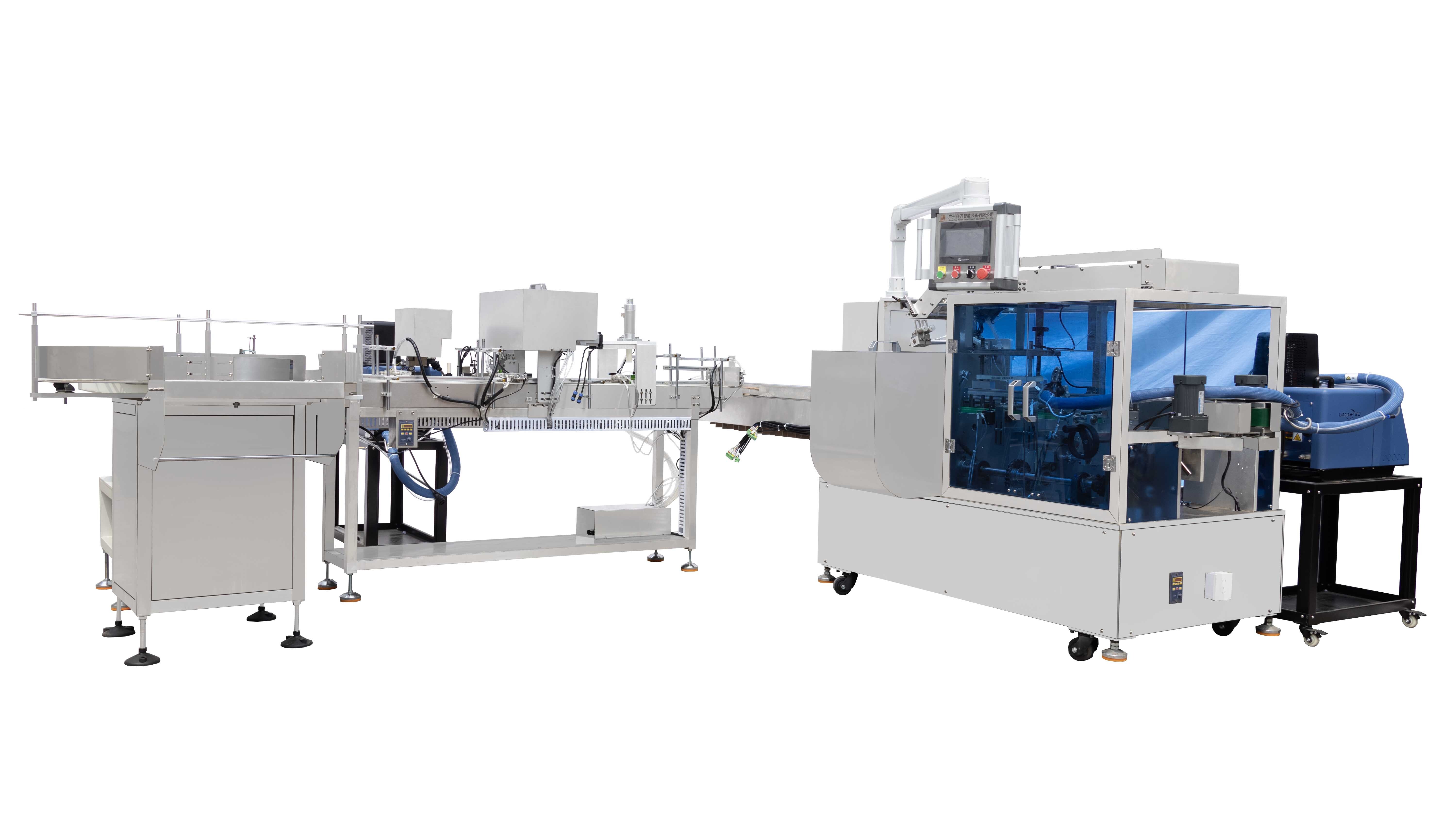 Material Sorting and Glue-spraying Cartoning Machine