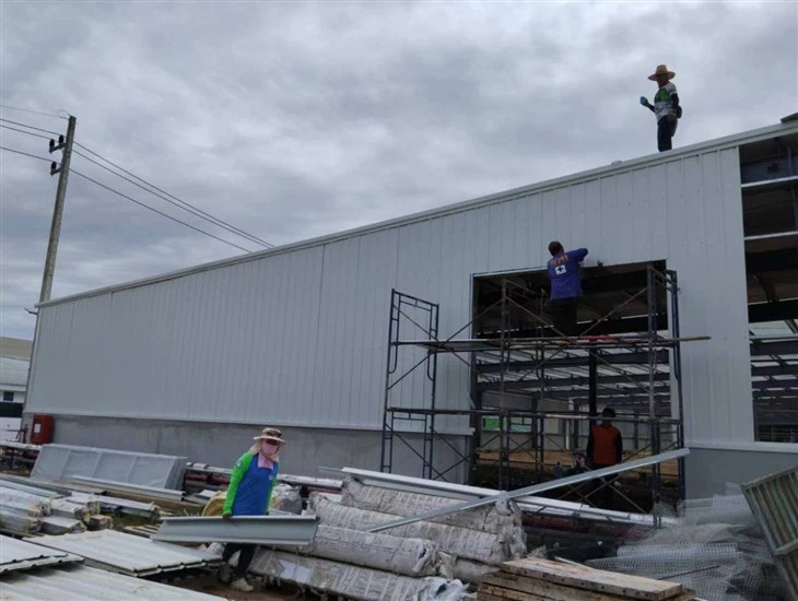 Prefabricated Warehouse Industrial Metal Materials Hangar Shed Warehouse Workshop Plant Steel Structure Building