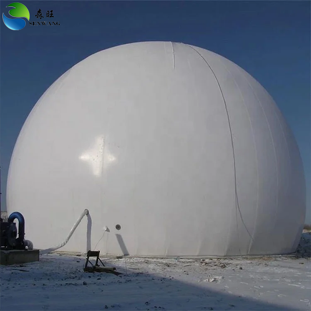  Double Membrane Biogas Storage Balloon with 60% Methane Content and 22,600,000 J Calory for Chemical Application