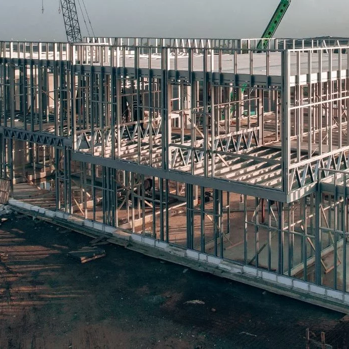 High Load Bearing Prefabricated Raw Material Warehouse Steel Structure