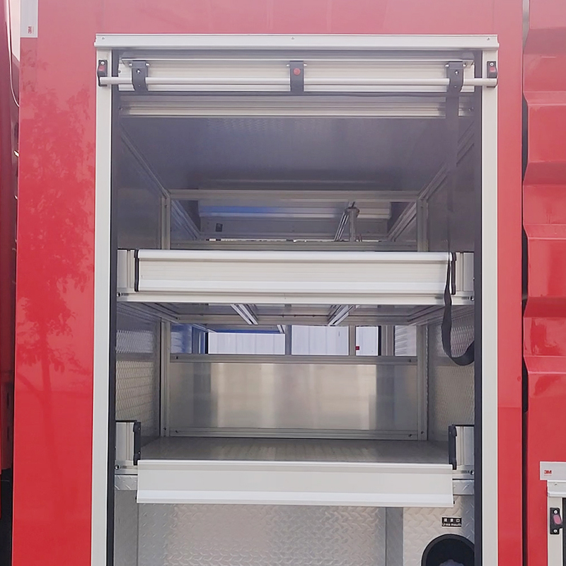 Guard plate for fire truck drawers