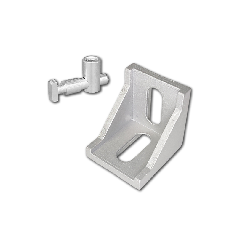 Concealed connecting pin angle bracket for fire truck equipment brackets