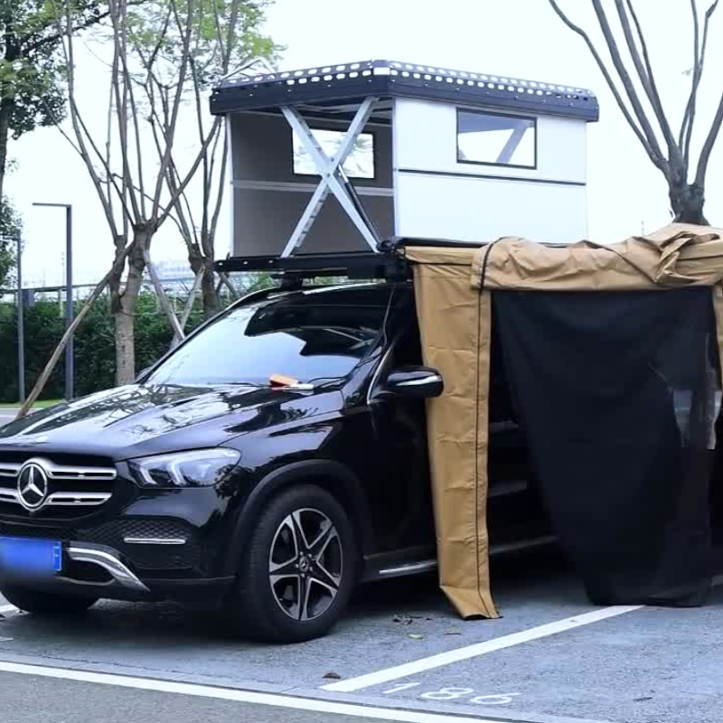 X-shaped brackets for RV pop-top tents