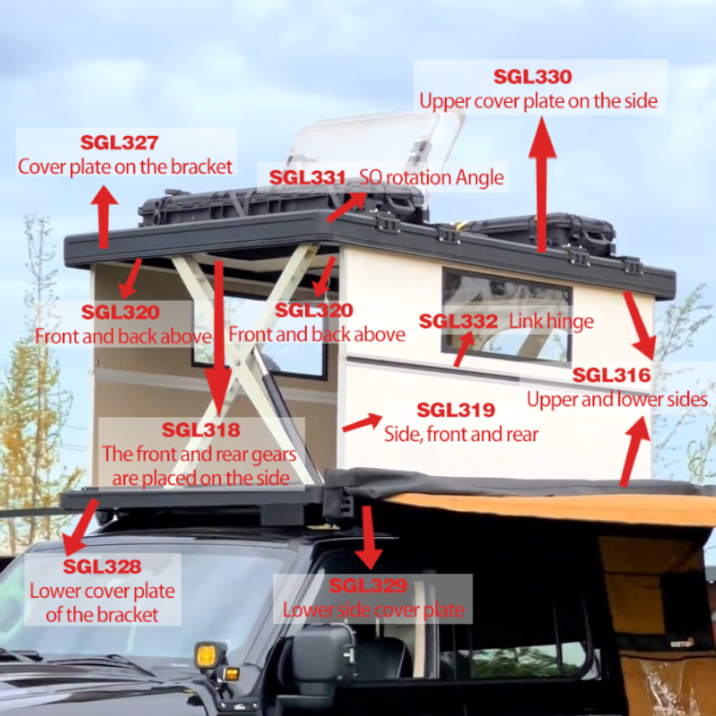 Aluminum profiles for RV brackets