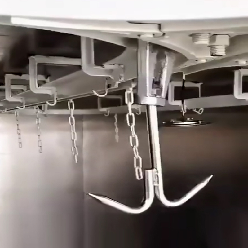 Galvanized meat hook hanging wheels with bearings for reefer trucks
