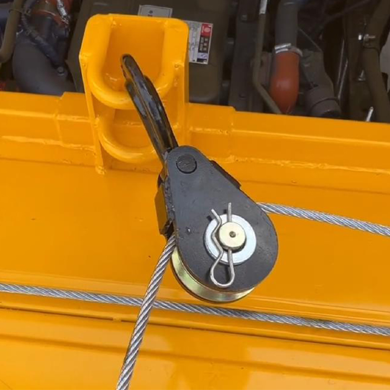 steel cable pulley for wrecker towing
