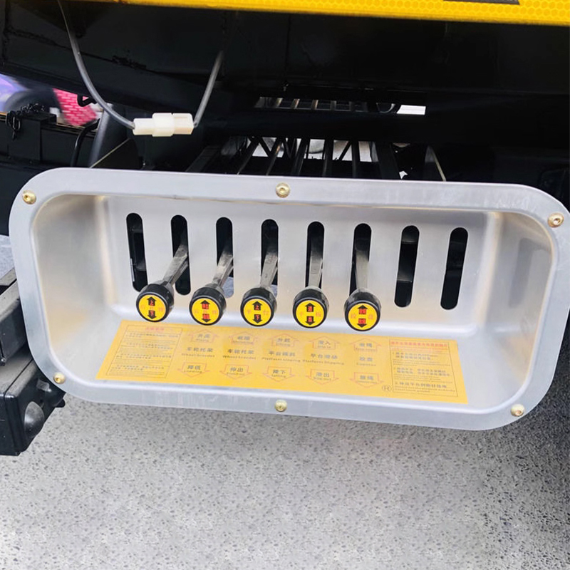 Clearance vehicle multi-path valve operation box/operation lever/handball/sticker