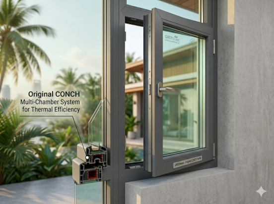 60/80 Series uPVC Tilt & Turn Window