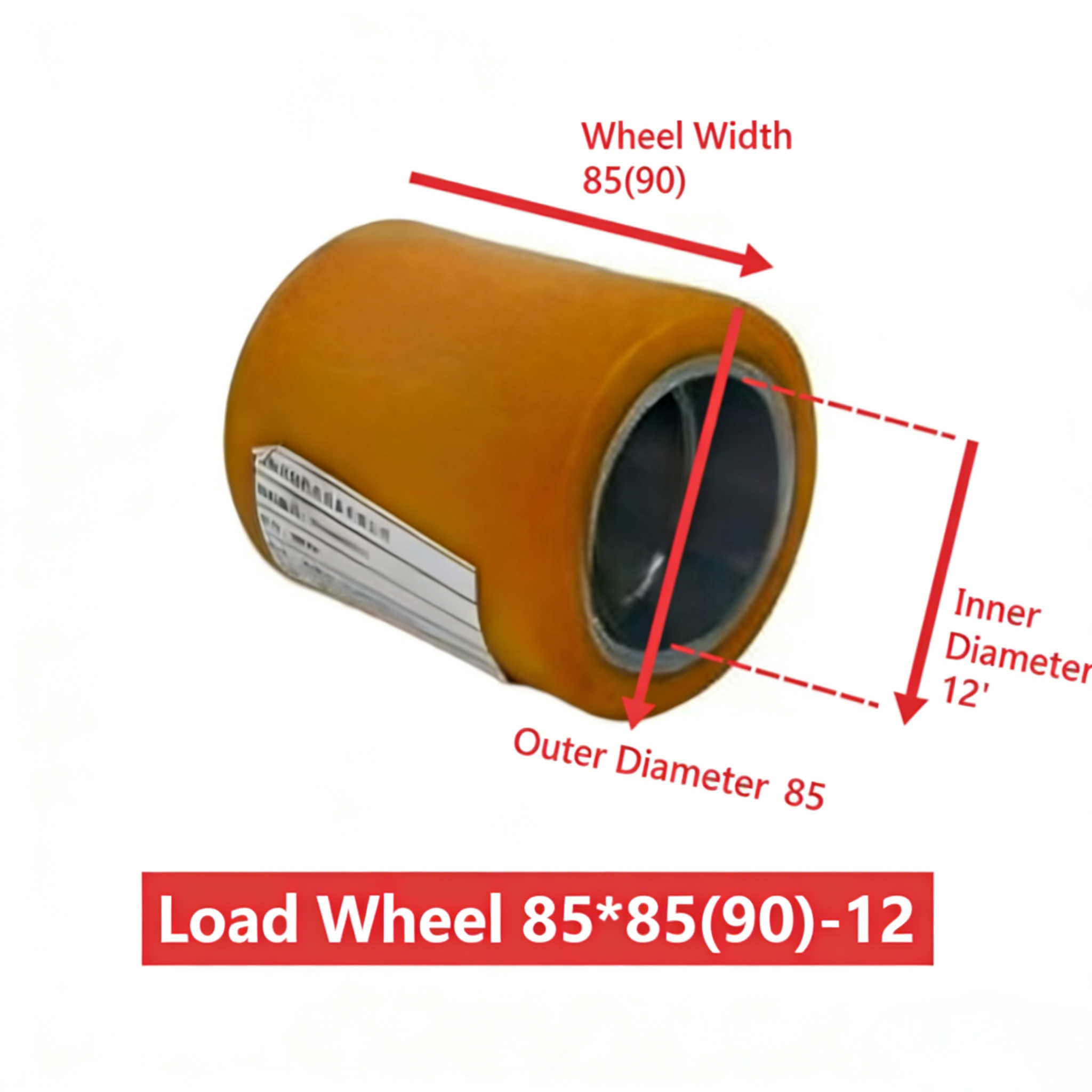 RW005 85×85(90)-12 Polyurethane Load-Bearing Wheel for Linde L14AP1168/372
