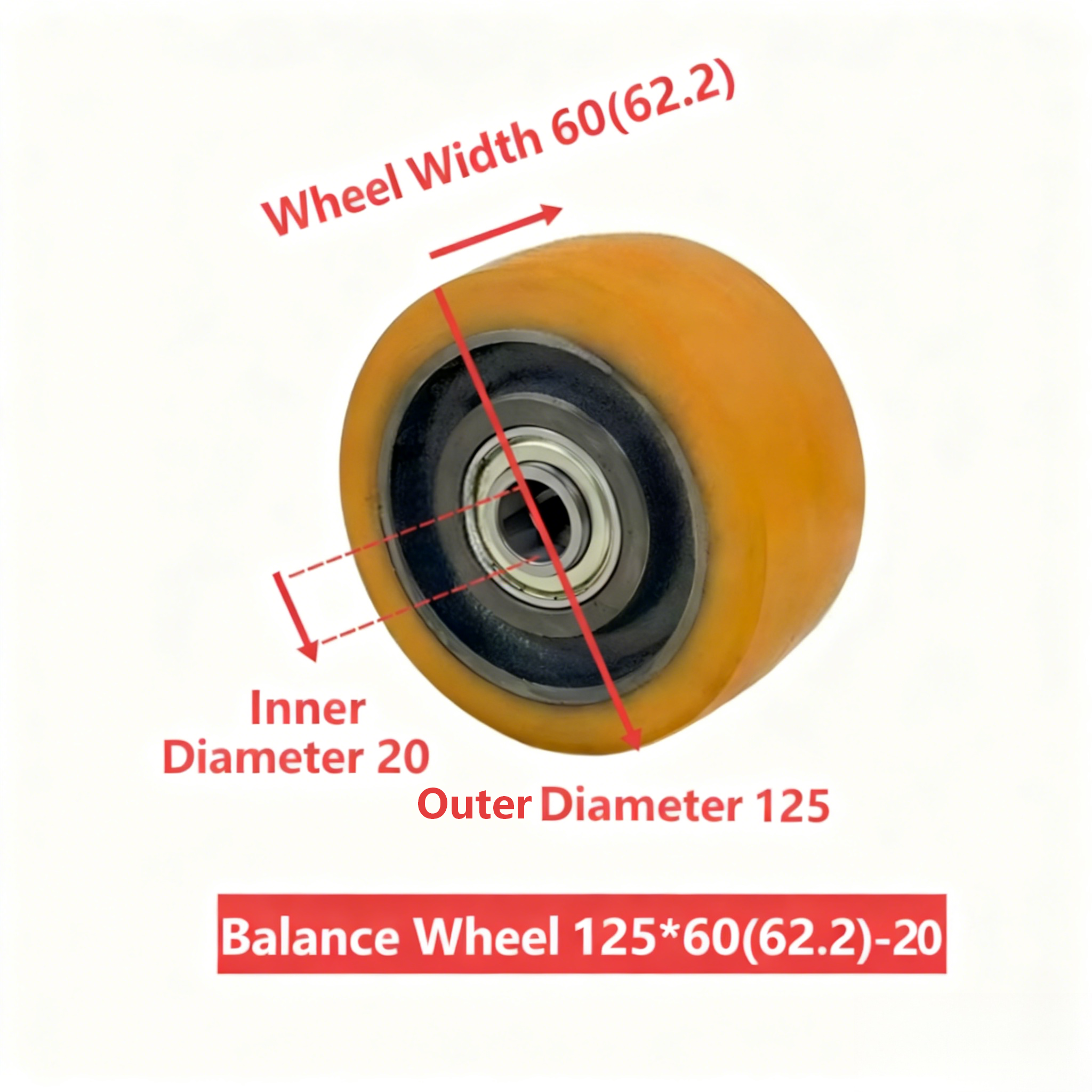 RW136 Industrial Balance Wheel 125*60(62.2)-20