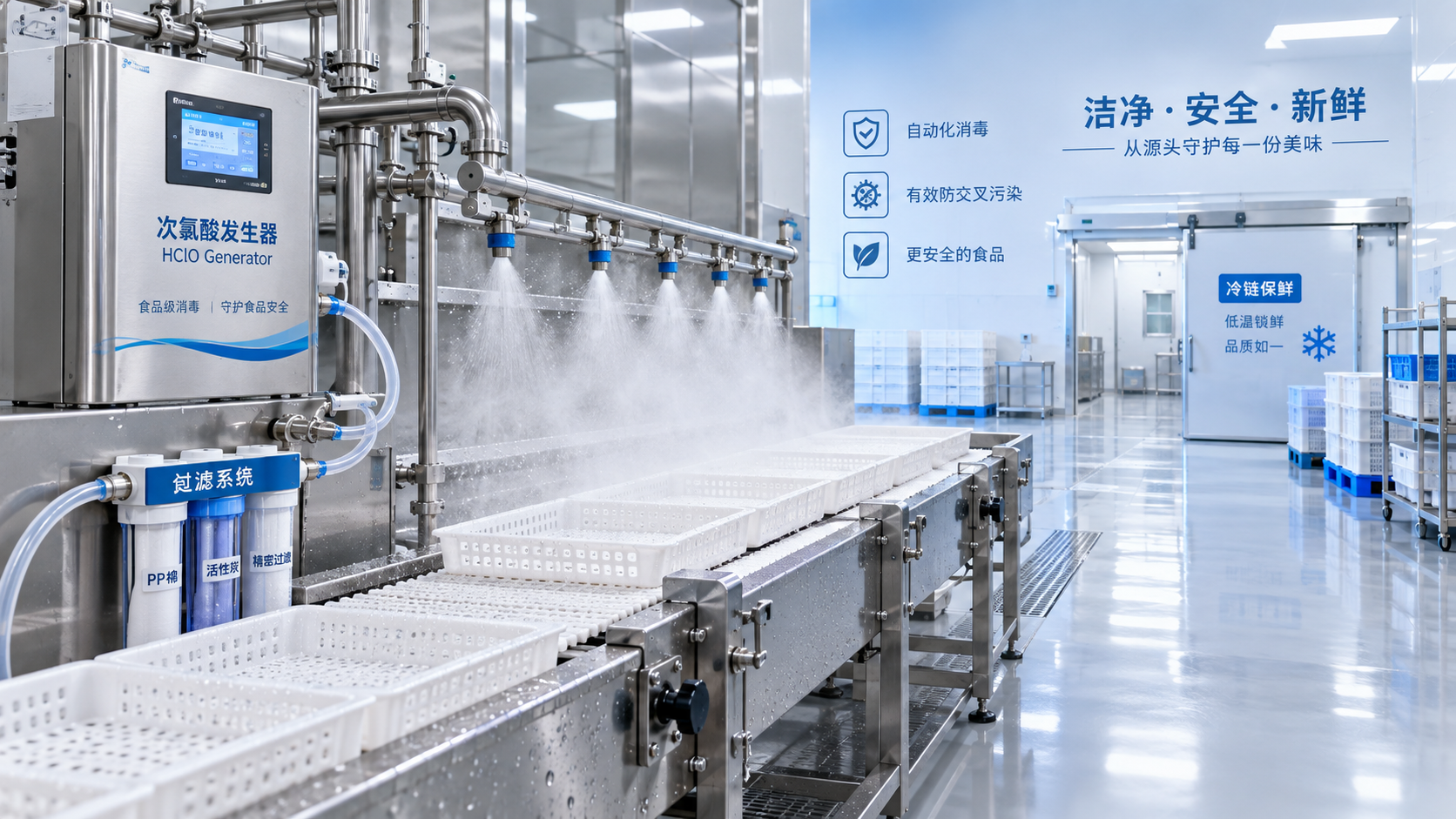 Un générateur d’acide hypochloreux pour l’industrie alimentaire peut-il réduire les risques de contamination croisée ?
