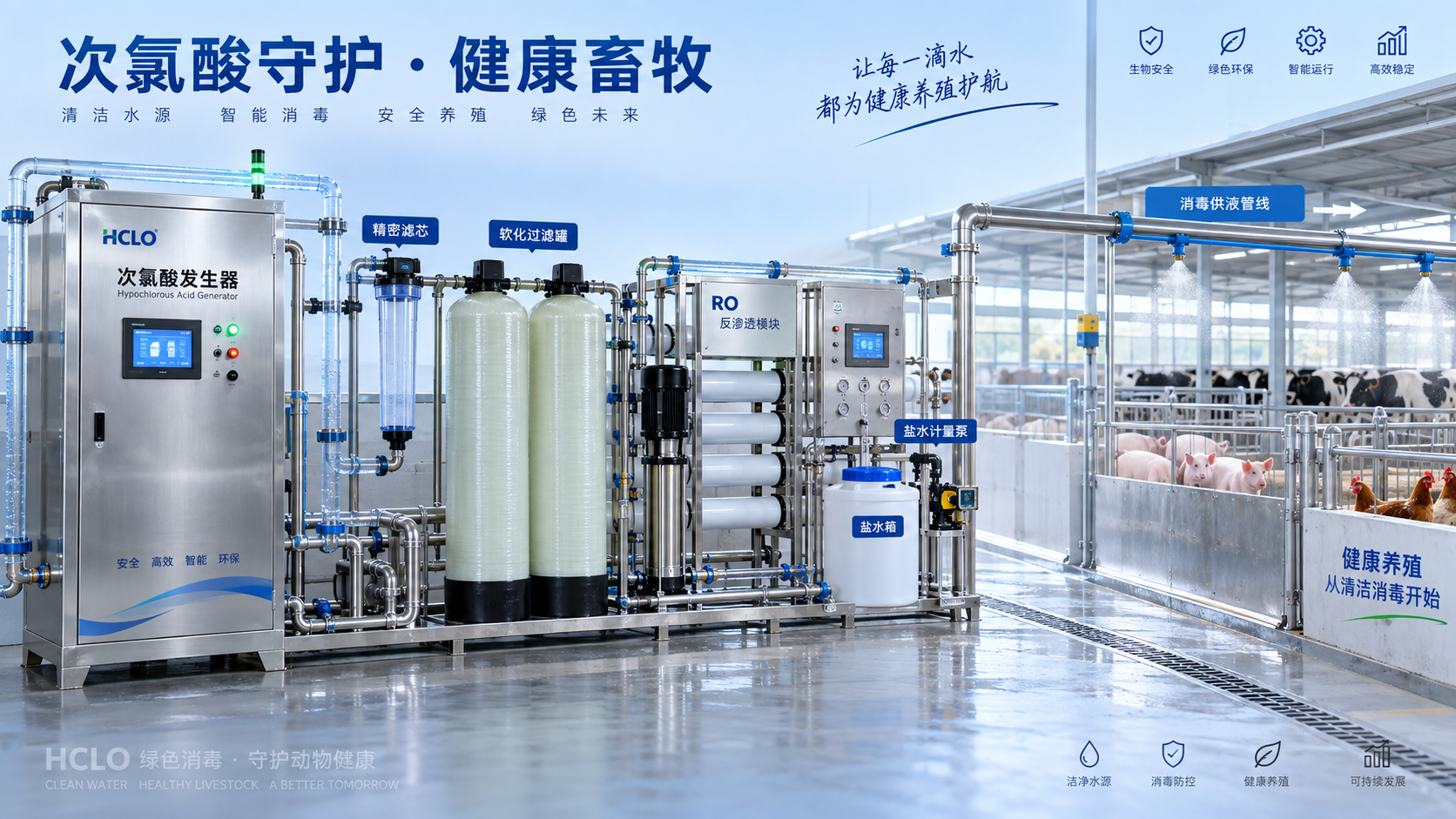 Exigences relatives à la qualité de l’eau pour la production d’acide hypochloreux destinée à l’élevage