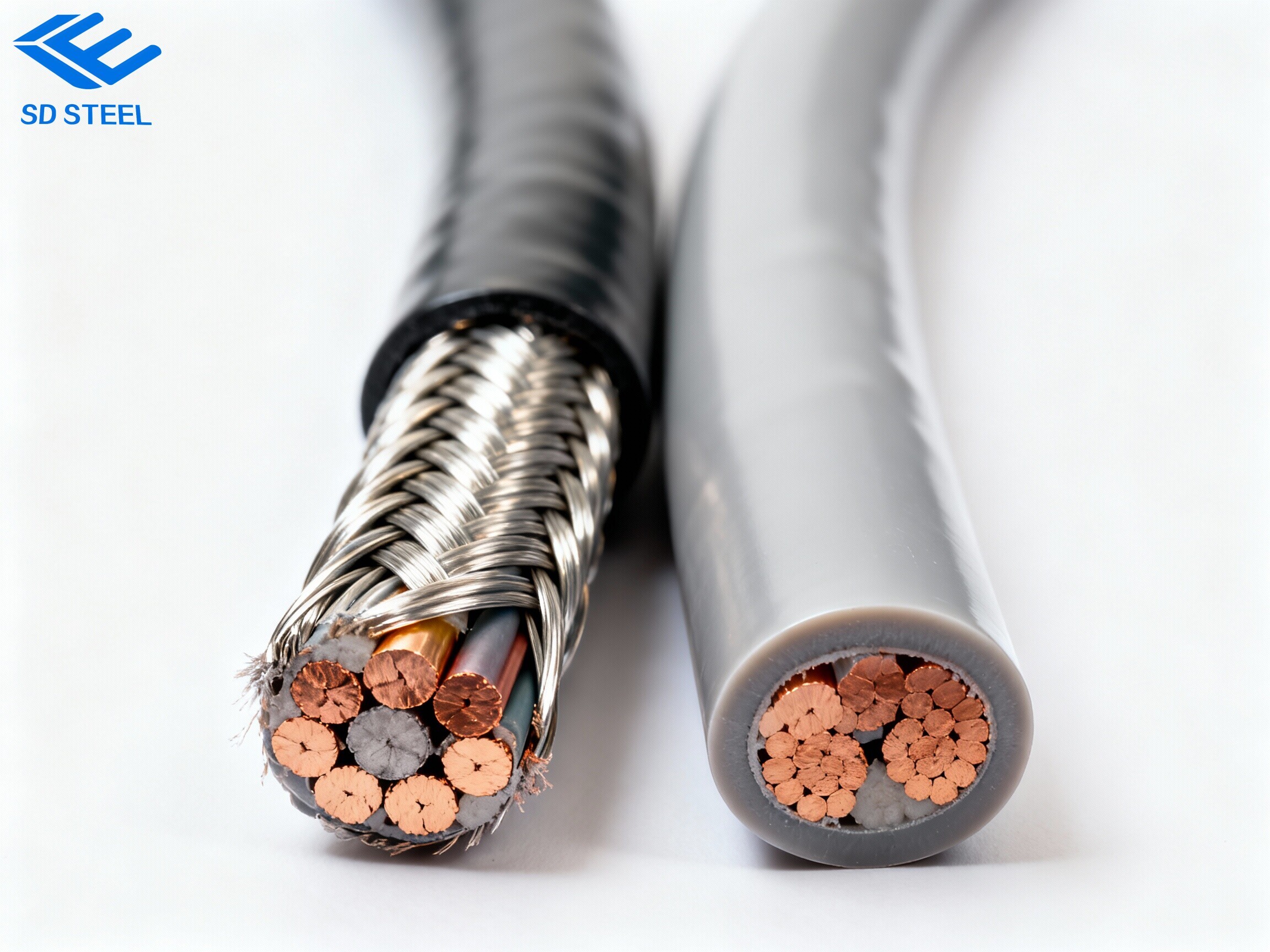 The difference between armored and unarmored wires