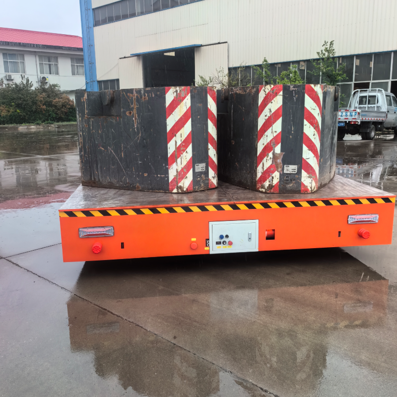 KPW trackless electric flat car