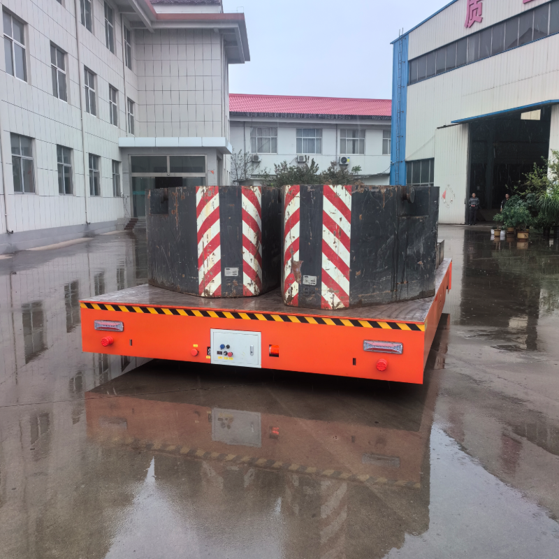 KPW trackless electric flat car