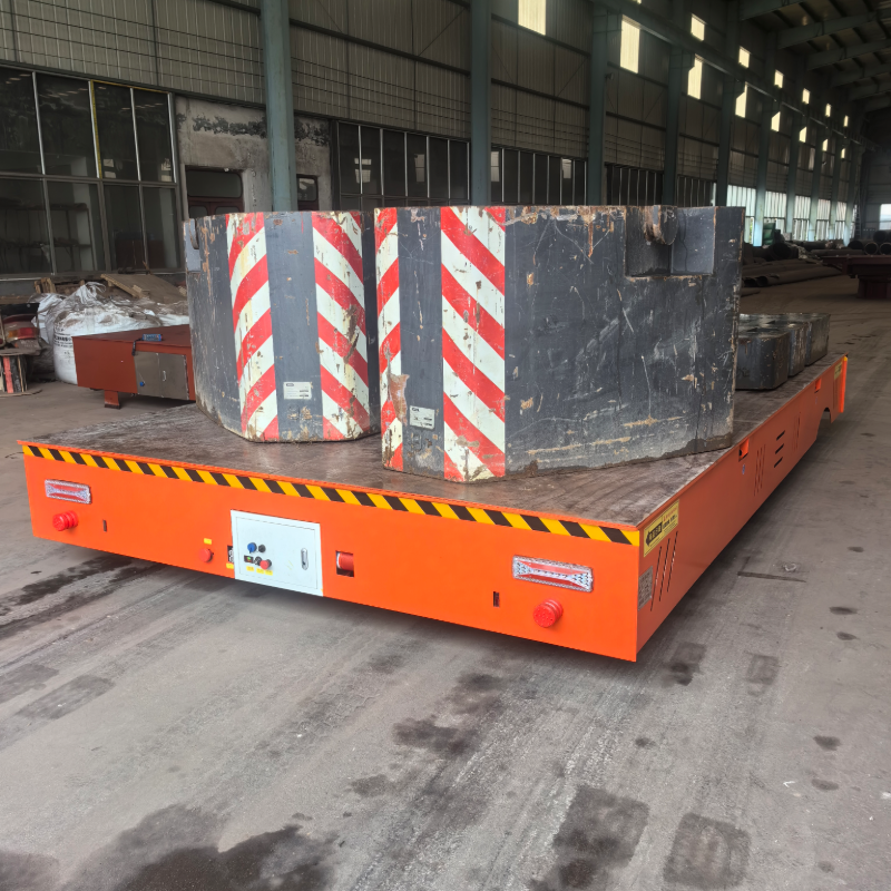 KPW trackless electric flat car