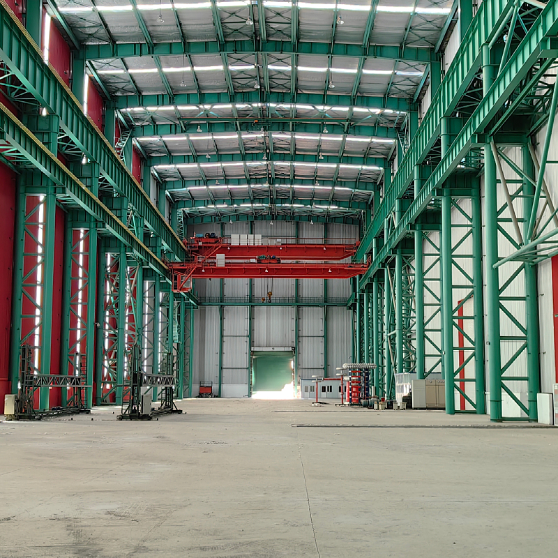 Electric double-girder bridge crane