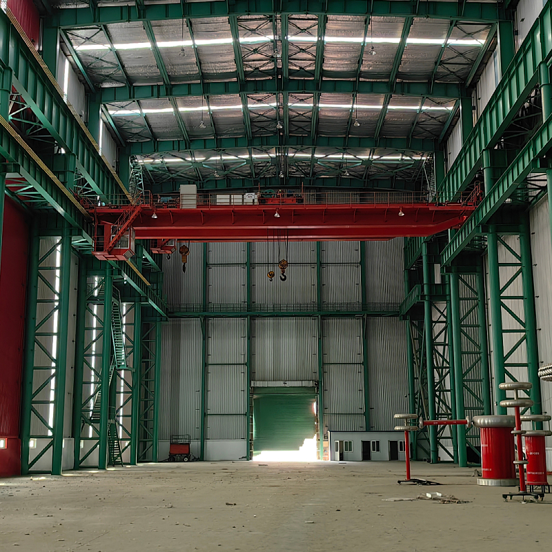 Electric double-girder bridge crane