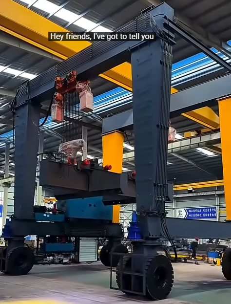 Heavy-Duty Rubber Tyred Gantry Crane (RTG Crane)