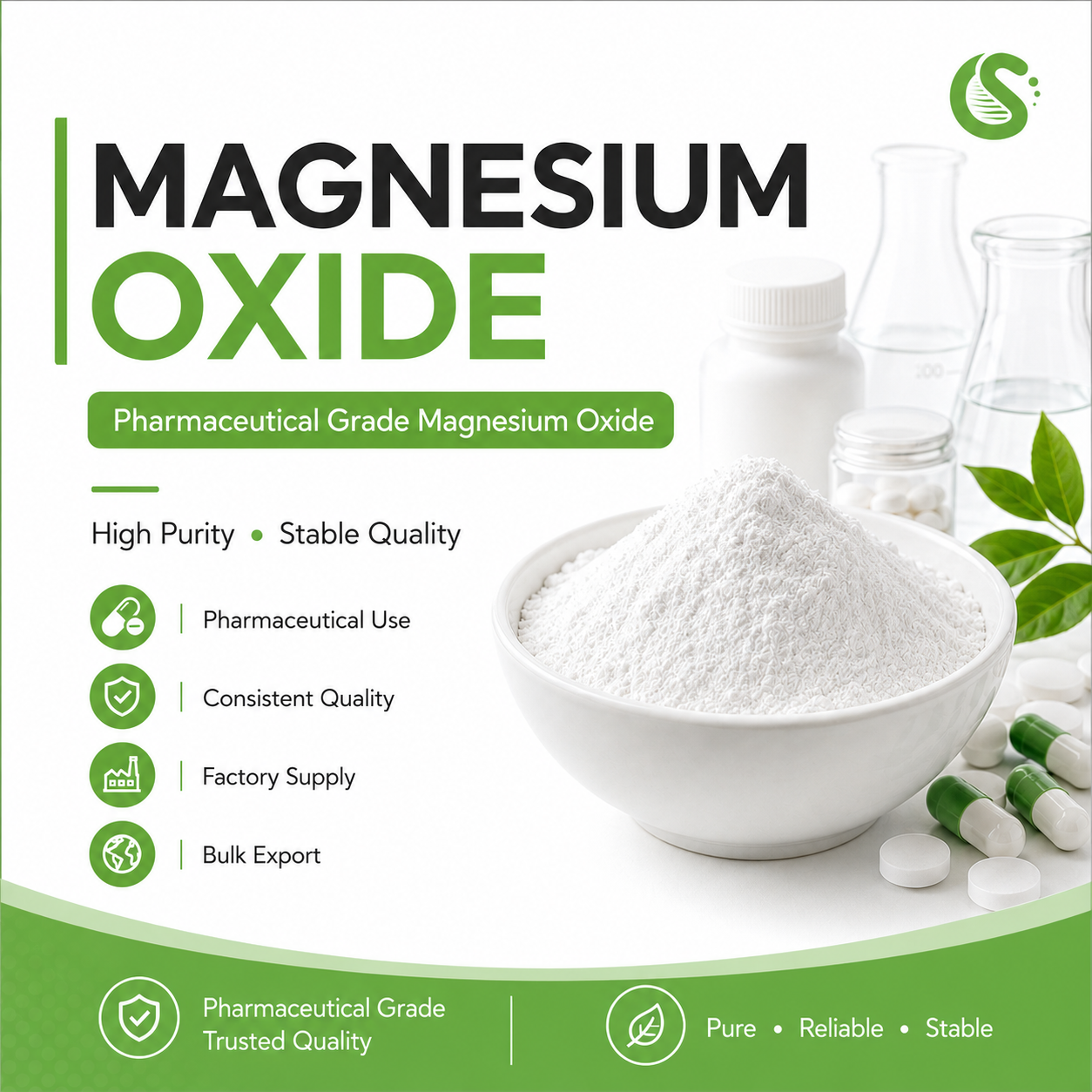 Pharmaceutical Grade Magnesium Oxide