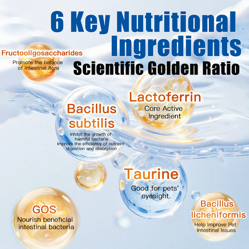 Pet Lactoferrin Capsules for Dogs & Cats, General Use for Kittens, Puppies & Pregnant Pets, 60 Capsules, Immune Support