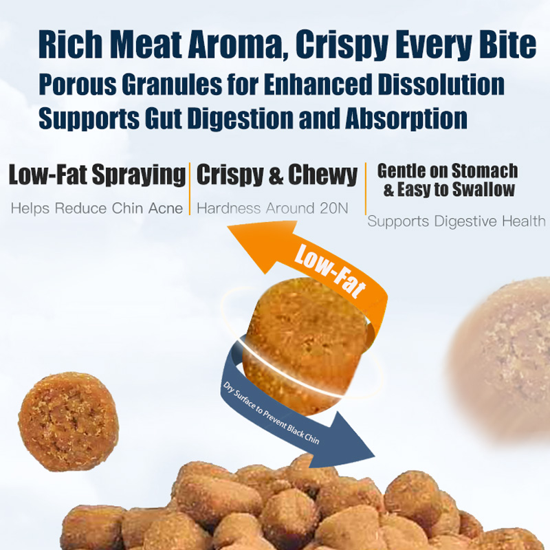 Kissbaby Fresh Meat Crunchy Dog Food, Complete Nutrition Dog Food for Small & Medium Dogs (Teddy, Bichon) & Large Breeds – 5 lbs