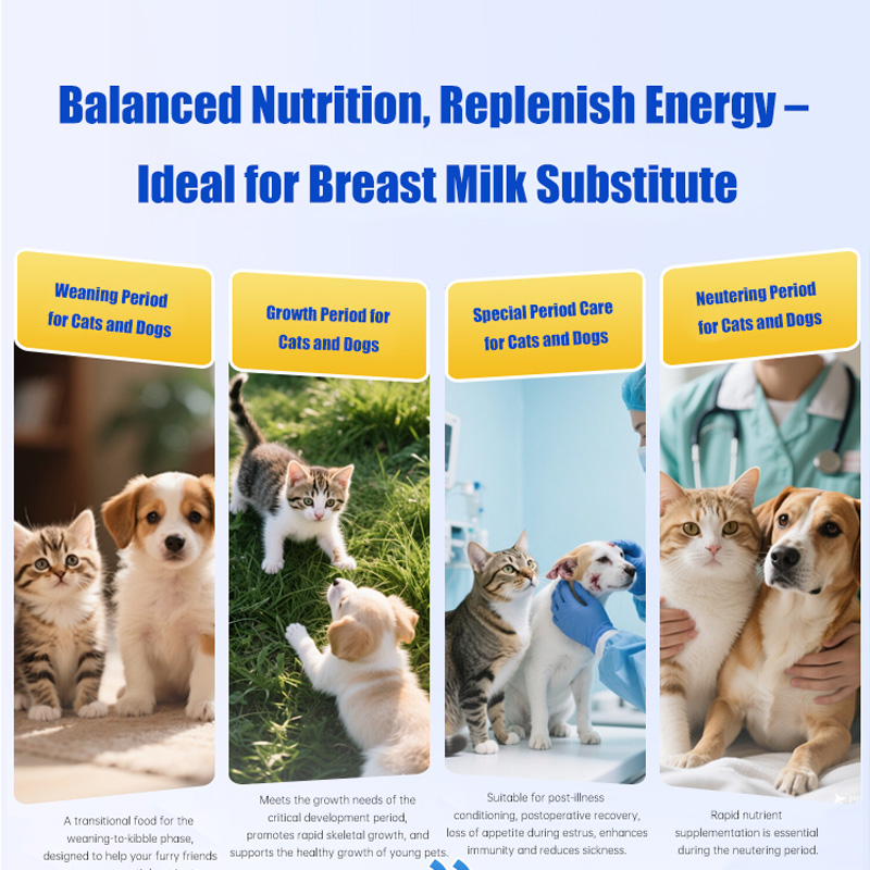 Pet Milk Powder Whole Chicken Milk Mash 200g, Weaning Nutritional Staple for Kittens & Puppies, Gentle on Stomach