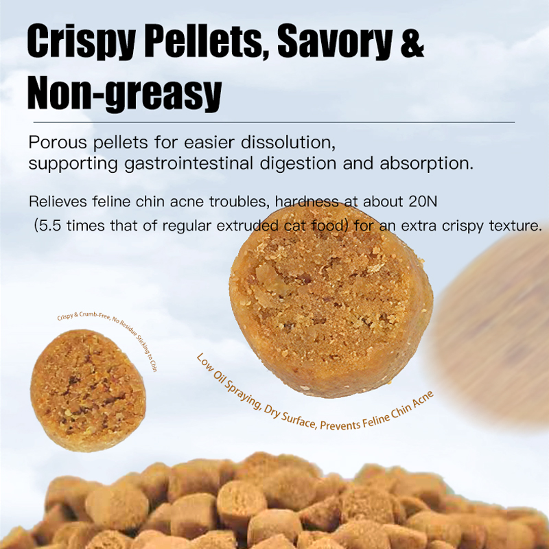 Complete Nutrition Crunchy Cat Food 1.5kg, Weight Gain & Cheek Chubbiness, Universal for Kittens, Adults & Seniors, 3 lbs