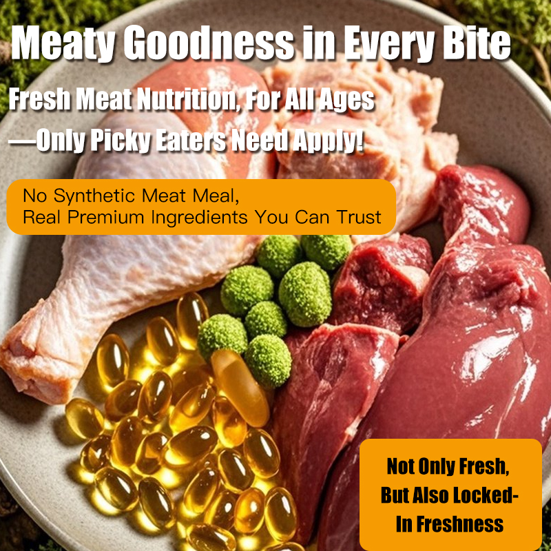 Complete Nutrition Crunchy Cat Food 1.5kg, Weight Gain & Cheek Chubbiness, Universal for Kittens, Adults & Seniors, 3 lbs