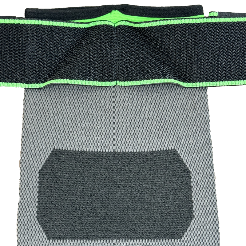 Wholesale sports knee pads and braces, fashionable spandex/nylon lace-up adjustable breathable knee pads with bandages