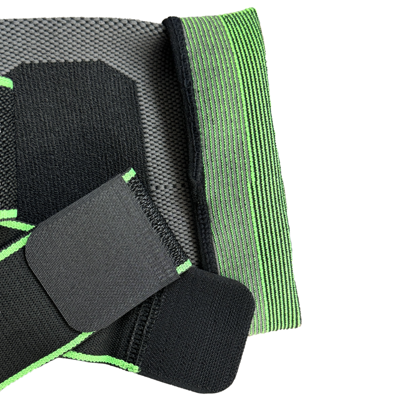 Wholesale sports knee pads and braces, fashionable spandex/nylon lace-up adjustable breathable knee pads with bandages