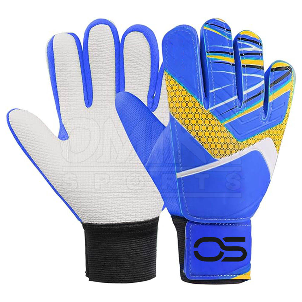 Training protective goalkeeper gloves, collision ball soccer gloves with leather fingers for outdoor sports protection