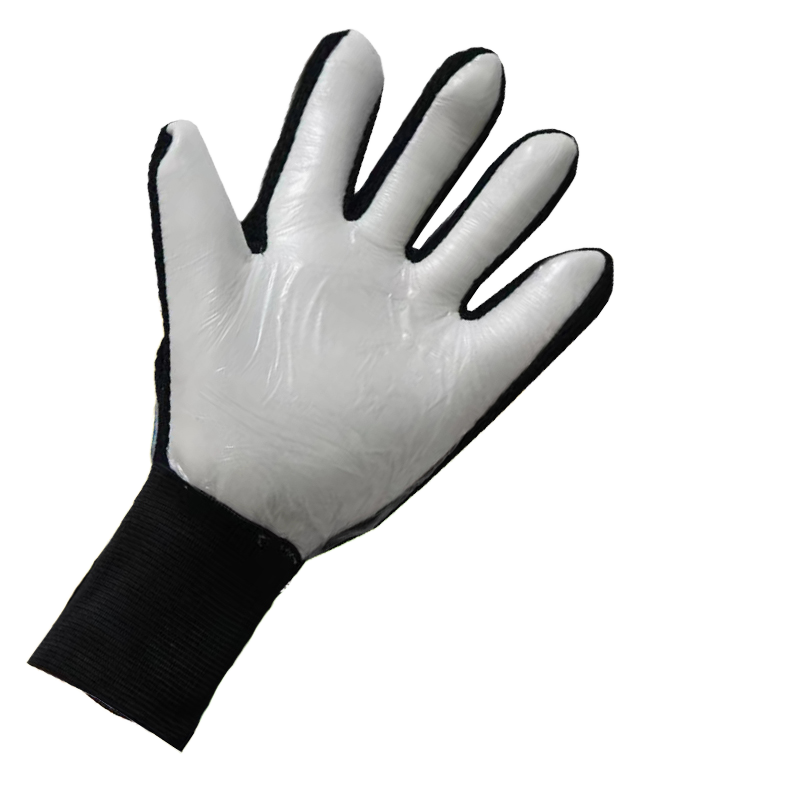 Training protective goalkeeper gloves, collision ball soccer gloves with leather fingers for outdoor sports protection
