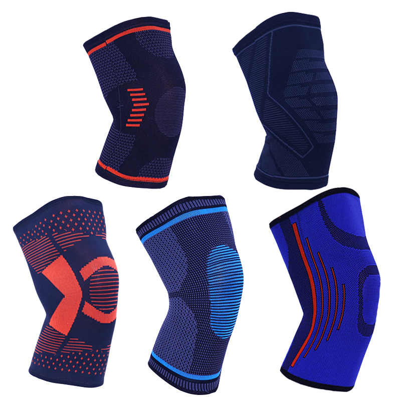 Knit knee support moisture wicking fabric unisex sizing Suitable for running, fitness, football, basketball, cycling and other outdoor sports