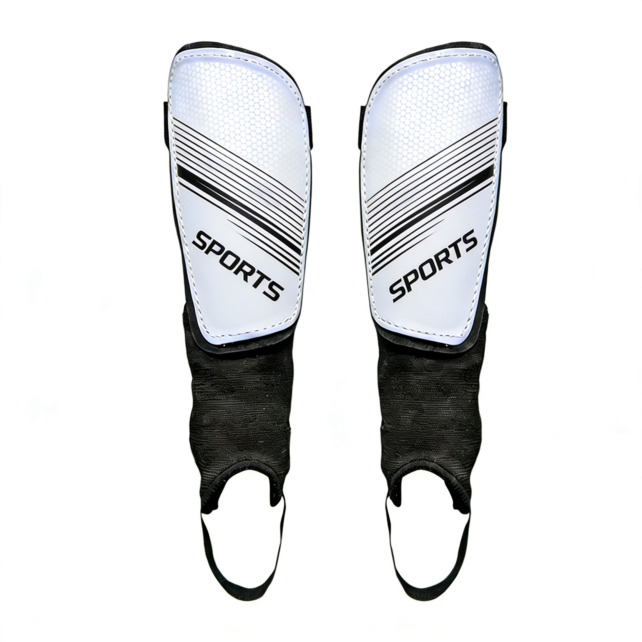Football shin guards, ankle protectors, strap-fastened shin guards, cycling protective gear