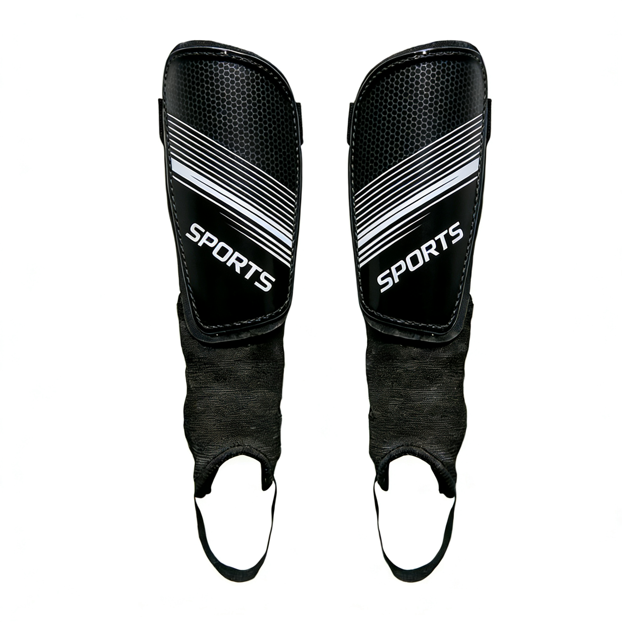 Football shin guards, ankle protectors, strap-fastened shin guards, cycling protective gear