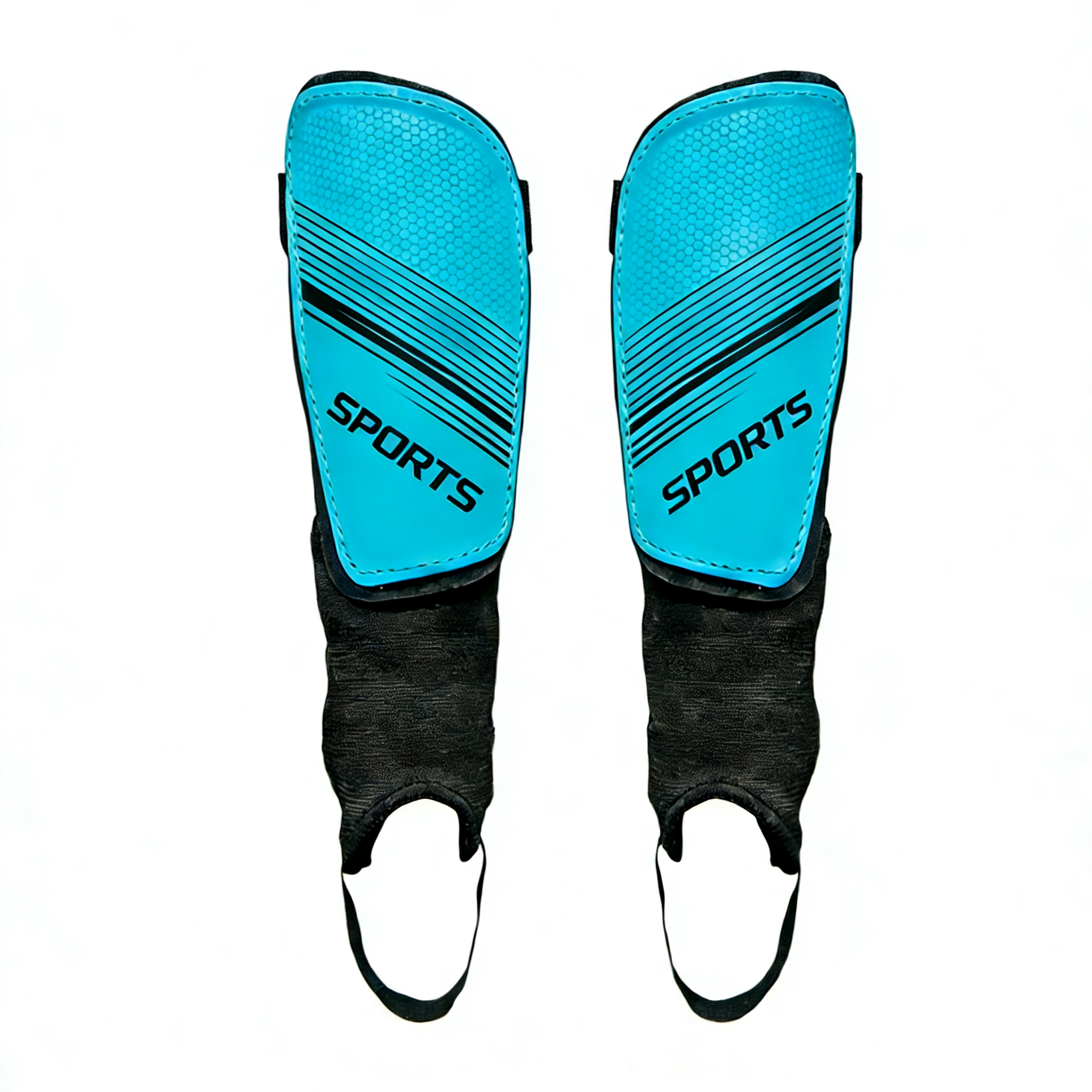 Football shin guards, ankle protectors, strap-fastened shin guards, cycling protective gear