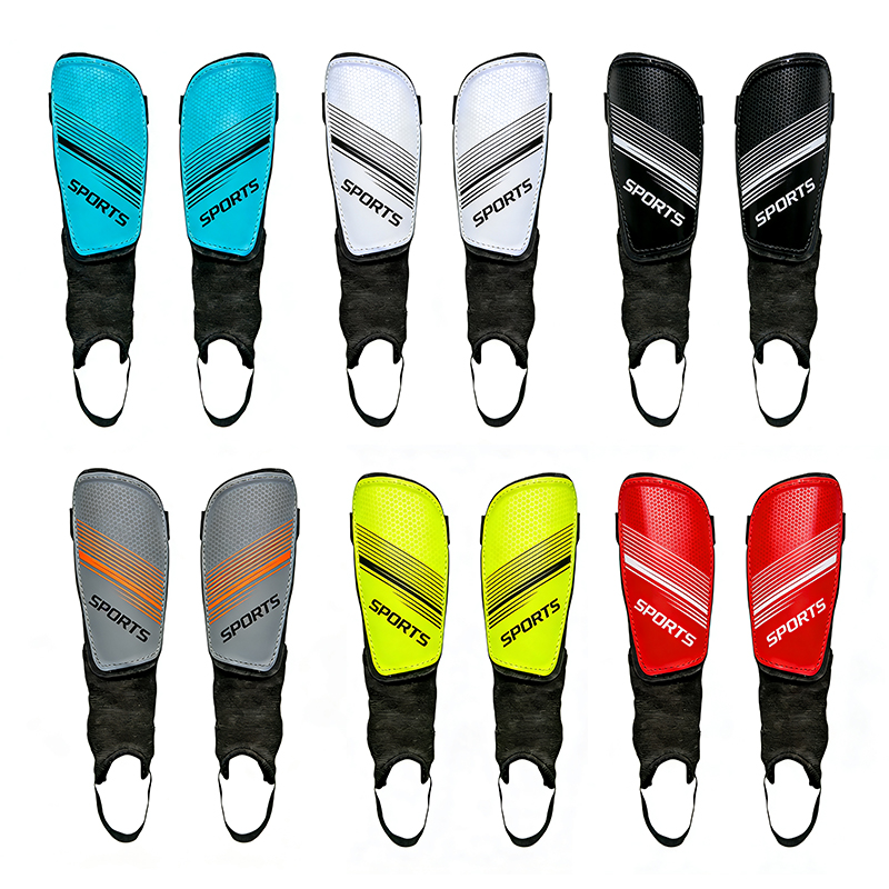 Football shin guards, ankle protectors, strap-fastened shin guards, cycling protective gear